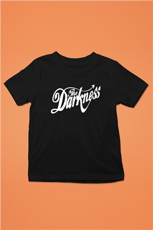 The Darkness Baskılı Siyah Unisex Çocuk Tişört