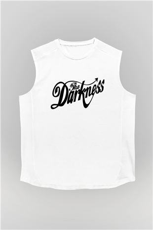 The Darkness Beyaz Unisex Kolsuz Tişört