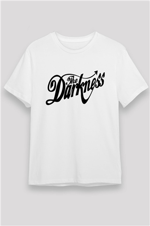 The Darkness Beyaz Unisex Tişört T-Shirt - TişörtFabrikası