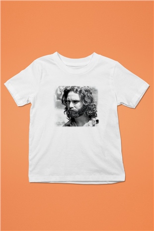 The Doors Baskılı Beyaz Unisex Çocuk Tişört
