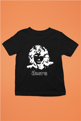 The Doors Baskılı Siyah Unisex Çocuk Tişört