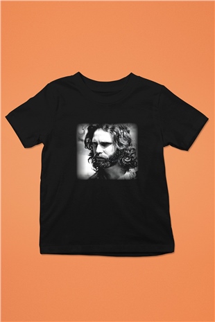 The Doors Baskılı Siyah Unisex Çocuk Tişört