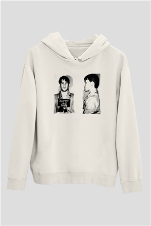 The Doors Beyaz Unisex Kapşonlu Sweatshirt