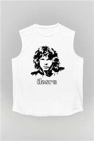 The Doors Beyaz Unisex Kolsuz Tişört