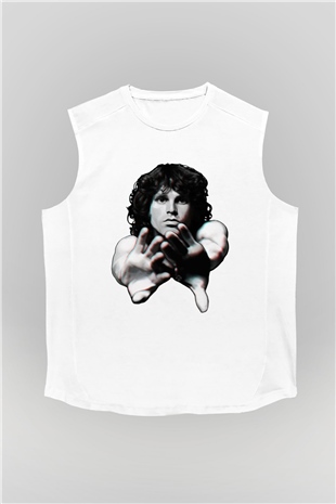 The Doors Beyaz Unisex Kolsuz Tişört