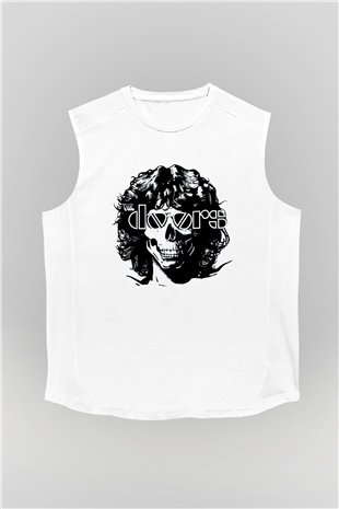 The Doors Beyaz Unisex Kolsuz Tişört