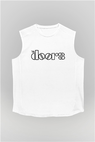 The Doors Beyaz Unisex Kolsuz Tişört