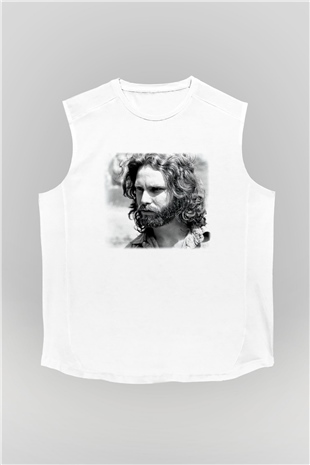 The Doors Beyaz Unisex Kolsuz Tişört