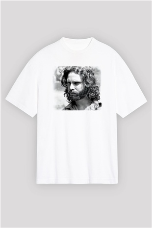 The Doors Beyaz Unisex Oversize Tişört T-Shirt