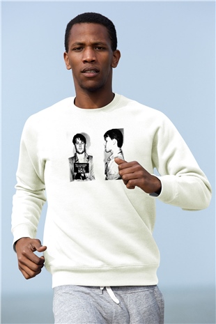 The Doors Beyaz Unisex Sweatshirt