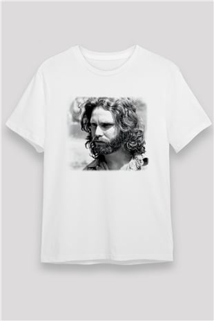 The Doors Beyaz Unisex Tişört T-Shirt - TişörtFabrikası
