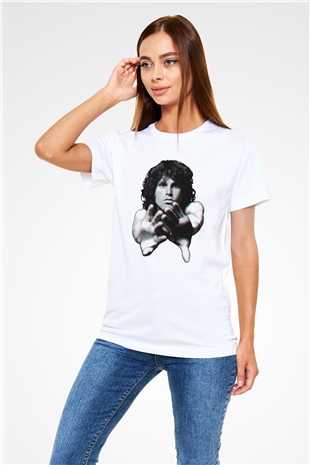 The Doors Beyaz Unisex Tişört T-Shirt - TişörtFabrikası