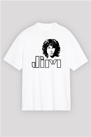 The Doors Beyaz Oversize Tişört Oversize T-shirt - TişörtFabrikası