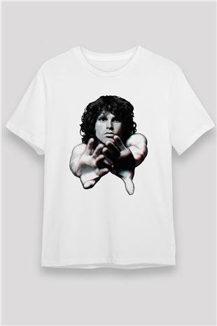 The Doors Beyaz Unisex Tişört T-Shirt - TişörtFabrikası