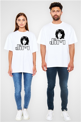 The Doors Beyaz Oversize Tişört Oversize T-shirt - TişörtFabrikası