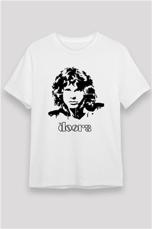 The Doors Beyaz Unisex Tişört T-Shirt - TişörtFabrikası