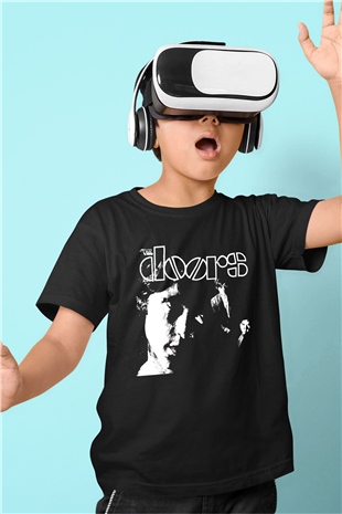 The Doors Siyah Unisex Çocuk Tişört