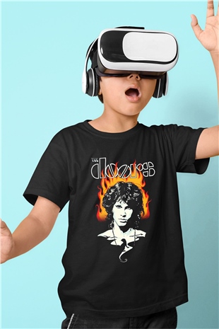 The Doors Siyah Unisex Çocuk Tişört