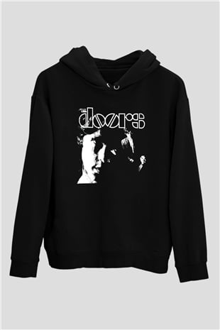 The Doors Siyah Unisex Kapüşonlu Sweatshirt