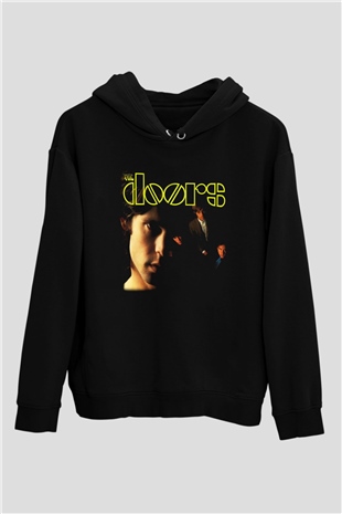 The Doors Siyah Unisex Kapüşonlu Sweatshirt