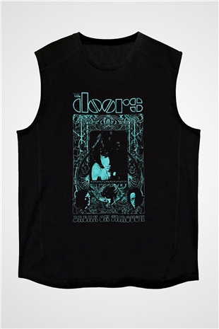 The Doors Siyah Unisex Kolsuz Tişört