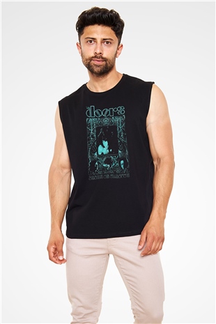 The Doors Siyah Unisex Kolsuz Tişört