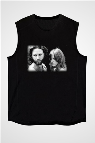 The Doors Siyah Unisex Kolsuz Tişört