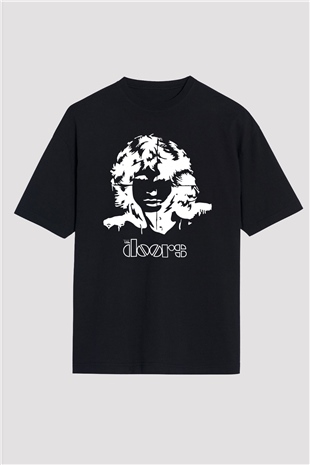 The Doors Siyah Unisex Oversize Tişört T-Shirt