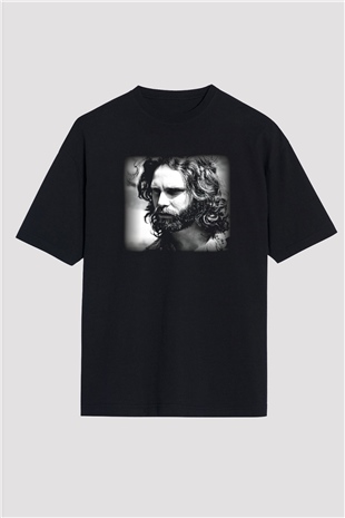 The Doors Siyah Unisex Oversize Tişört T-Shirt