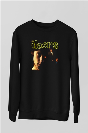 The Doors Siyah Unisex Sweatshirt