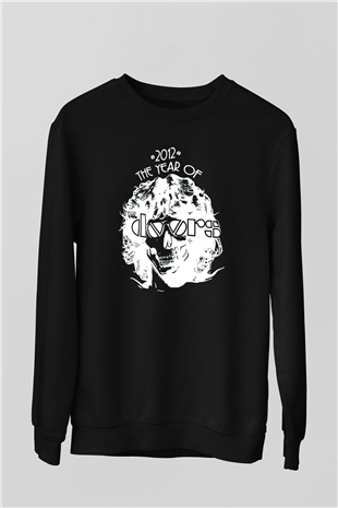 The Doors Siyah Unisex Sweatshirt