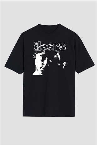 The Doors Siyah Oversize Tişört Oversize T-shirt - TişörtFabrikası