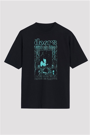The Doors Siyah Oversize Tişört Oversize T-shirt - TişörtFabrikası