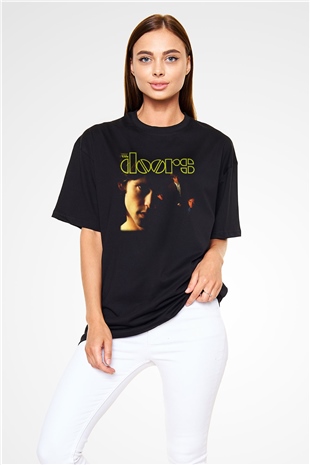 The Doors Siyah Oversize Tişört Oversize T-shirt - TişörtFabrikası
