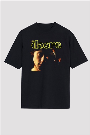 The Doors Siyah Oversize Tişört Oversize T-shirt - TişörtFabrikası