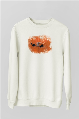 The Dukes of Hazzard Beyaz Unisex Sweatshirt