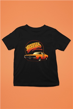 The Dukes of Hazzard Siyah Unisex  Çocuk Tişört