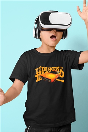 The Dukes of Hazzard Siyah Unisex  Çocuk Tişört