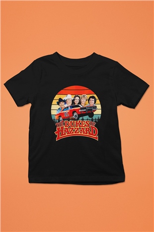 The Dukes of Hazzard Siyah Unisex  Çocuk Tişört