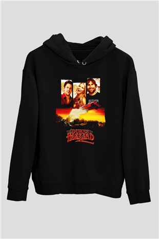 The Dukes of Hazzard Siyah Unisex Hoodie