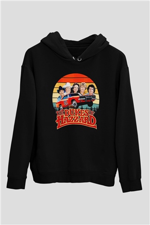 The Dukes of Hazzard Siyah Unisex Hoodie