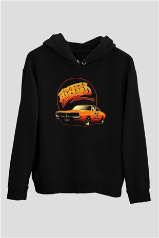 The Dukes of Hazzard Siyah Unisex Hoodie