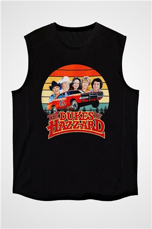 The Dukes of Hazzard Siyah Unisex  Kolsuz Tişört