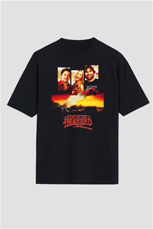 The Dukes of Hazzard Siyah Oversize Tişört