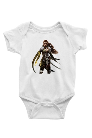 The Elder Scrolls Online Baskılı Beyaz Unisex Bebek Body - Zıbın