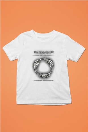 The Elder Scrolls Online Baskılı Beyaz Unisex Çocuk Tişört