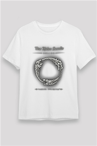 The Elder Scrolls Online Beyaz Unisex Tişört T-Shirt