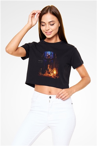 The Elder Scrolls Online Siyah Crop Top Tişört