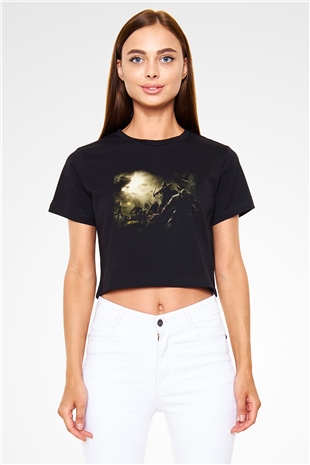 The Elder Scrolls Online Siyah Crop Top Tişört