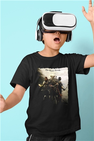 The Elder Scrolls Online Siyah Unisex Çocuk Tişört